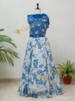 Mul Cotton Skirt Set with Naka Tikki Work Blouse