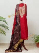 Tikki Marodi Work Kurta Set With Ajrakh Dupatta