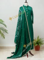 Green Gajji Silk Suit Set