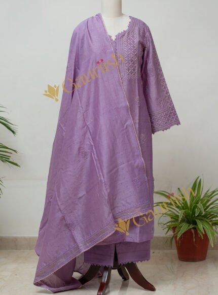 Elegant Chanderi Kurta Set