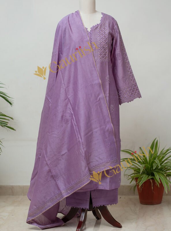 Elegant Chanderi Kurta Set