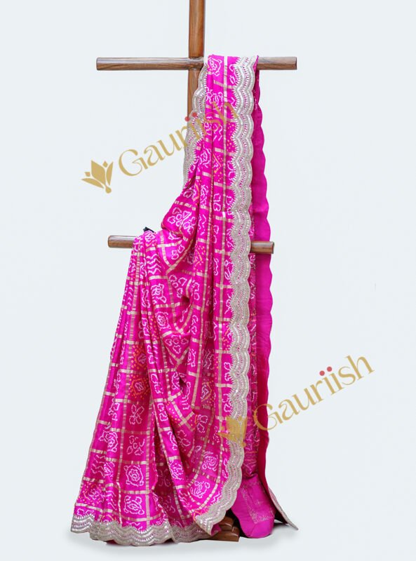 Gharchola Saree with Stunning Tikki Marodi Work