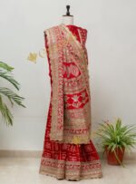Gharchola Saree with Tamba Patti & Tikki Marodi Work